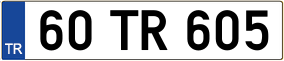 Trailer License Plate